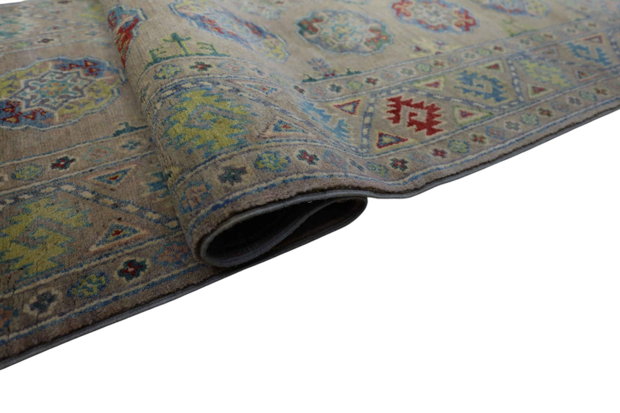 Hand-Knotted Afghani Kazak Wool Rug – 2’7″ x 10’0″ Rugistan