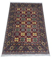 Hand-Knotted Afghani Turkmenistani Wool Rug – 6’5″ x 9’9″ Rugistan