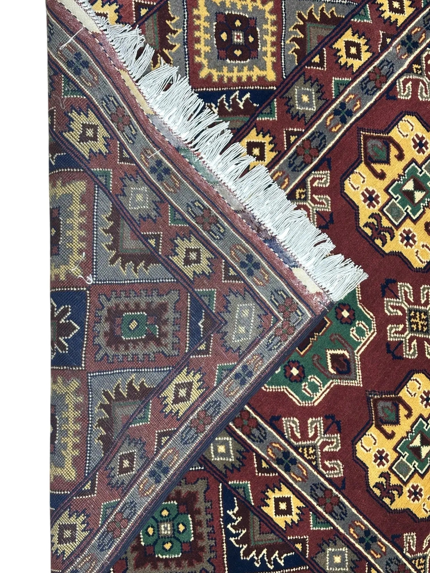 Hand-Knotted Afghani Turkmenistani Wool Rug – 6’5″ x 9’9″ Rugistan