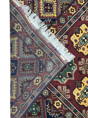 Hand-Knotted Afghani Turkmenistani Wool Rug – 6’5″ x 9’9″ Rugistan