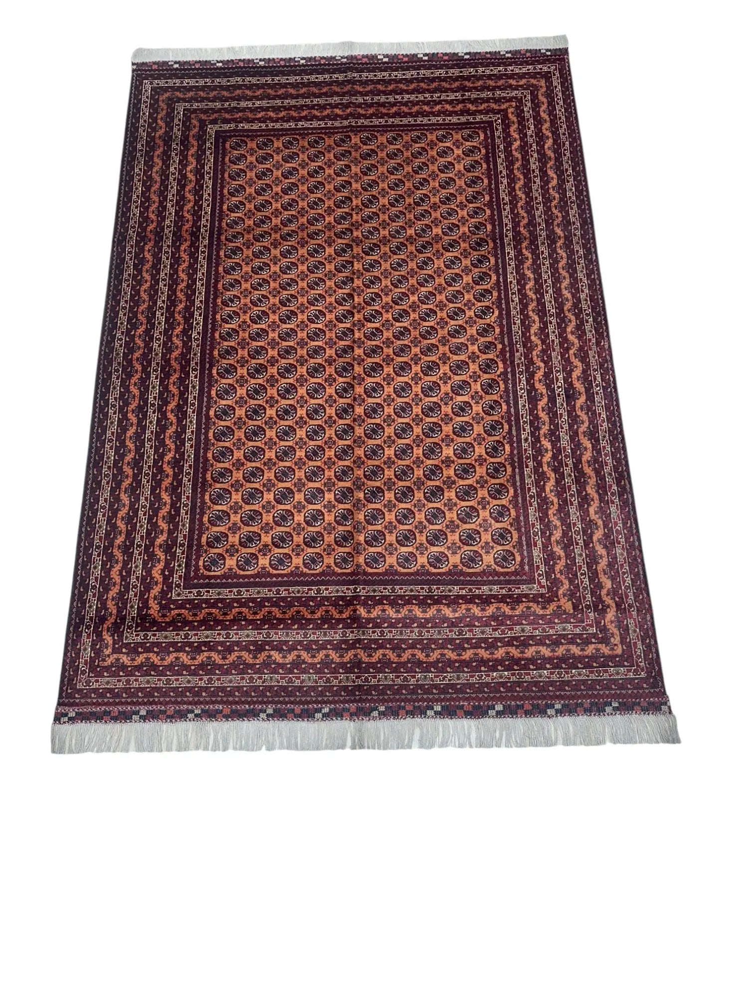 Hand-Knotted Afghani Mawri Wool Rug – 6’9″ x 9’10″ Rugistan