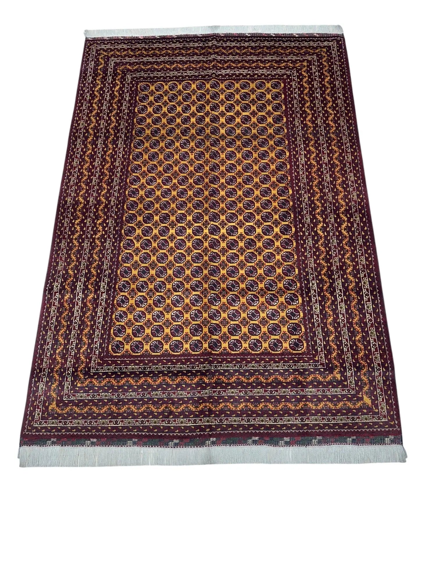 Hand-Knotted Afghani Mawri Wool Rug – 6’5″ x 9’4″ Rugistan