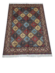 Hand-Knotted Afghani Kashi Wool Rug – 6’9″ x 9’6″ Rugistan