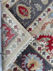 Hand Knotted Oushak Traditional Wool Rug, Living Room 9 x 12 Rug Rugistan