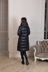 Genuine Silver Fox Fur Trim Down Fill Coat Alaska® Outerwear Company