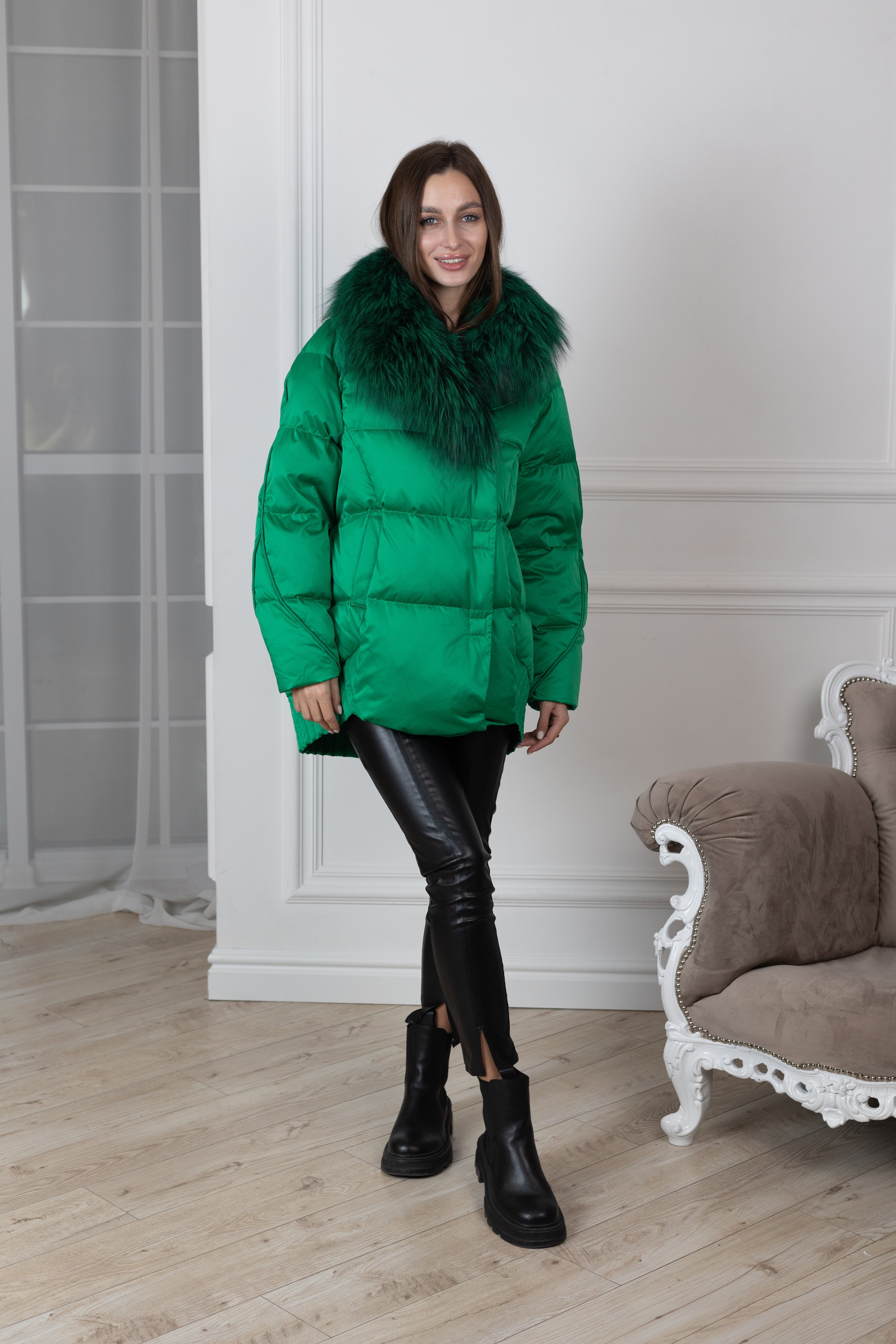 Genuine Silver Fox Premium Down Fill Coat Alaska® Outerwear Company