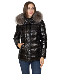 Genuine Silver Fox Fur Lightweight Down Fill Coat Alaska® Outerwear Company