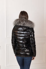 Genuine Silver Fox Fur Lightweight Down Fill Coat Alaska® Outerwear Company