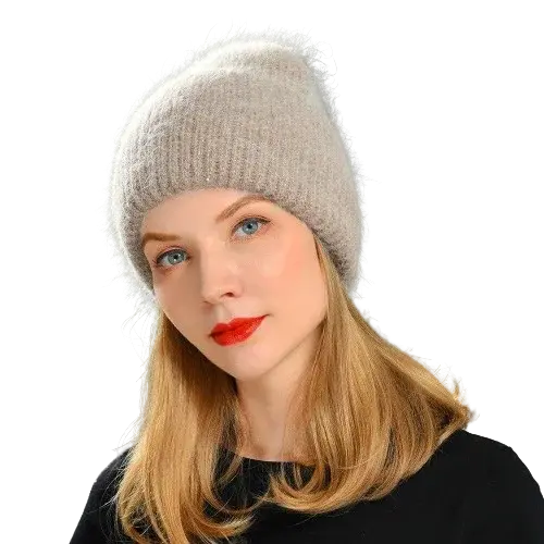 Unisex Cashmere Wool Knit Hat | Warm Winter Beanie