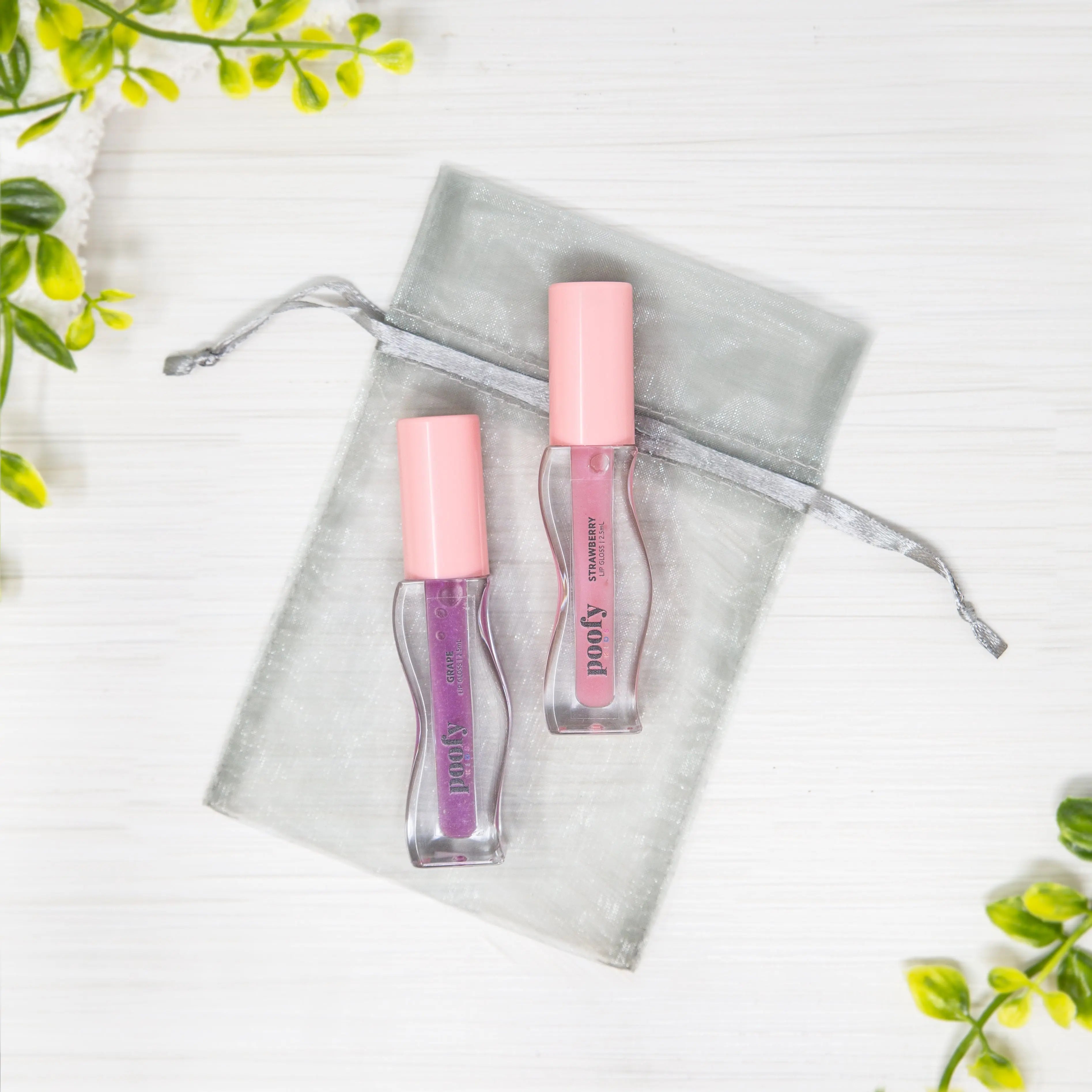 Kid's Lip Gloss Duo Poofy Organics