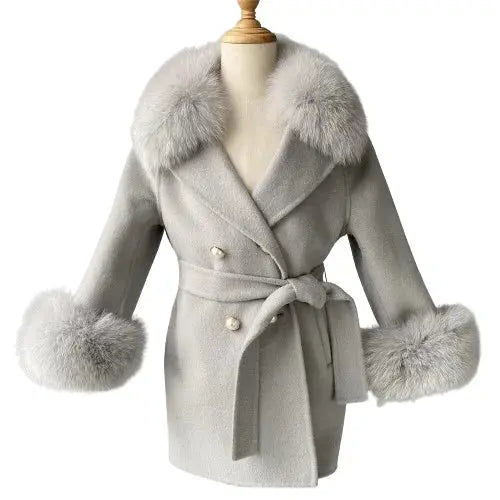 Girls' Cashmere Coat | Winter-Autumn Elegance