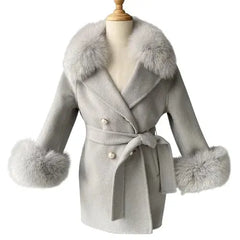 Girls' Cashmere Coat | Winter-Autumn Elegance