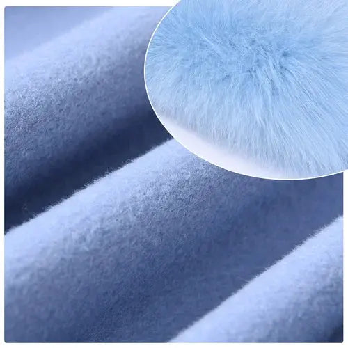 Cashmere jacket with large natural fur collar Family Shopolf