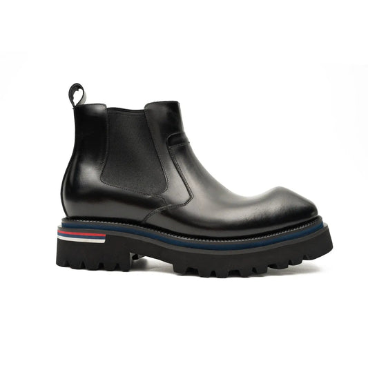 Luxury Black Leather Chelsea Boots
