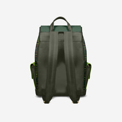 Luxury Vegan Backpack TARTAN GREEN EDGE – BYMANYC ® New York