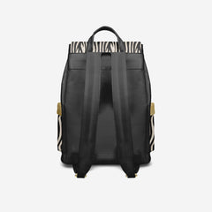Luxury Vegan Backpack ZEBRA GOLD EDGE – BYMANYC ® New York