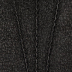Matteo (black) - Italian gloves made of American deerskin leather with cashmere lining