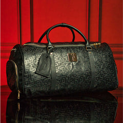 Black Monogram Leather Duffle Bag (150 Made) Sole Premise