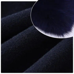 Women's cashmere coat with natural fox fur collar Family Shopolf