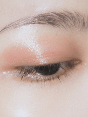 Close-up of a person's eye with makeup
