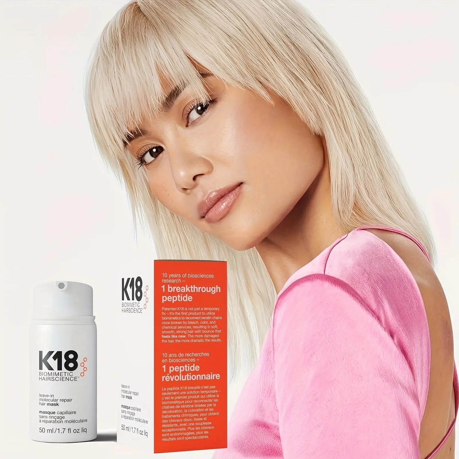 Leave in molecular repair hair mask K18 Family Shopolf