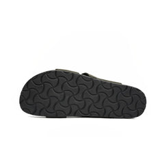 Olive Green Strap Slides