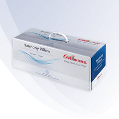 Box of Onfire Mattress Harmony Pillow on a white background