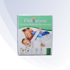 Onto Mattress Premium Mattress Encasement packaging on a white background