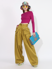 Patchwork Pocket Pants, Dumbo | Women - BYMANYC ® New York