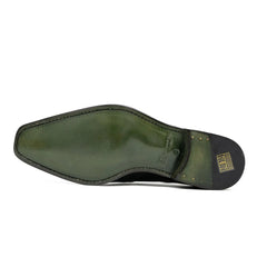 Patent leather goodyear welt dress shoes Green