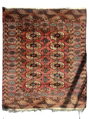 Vintage Tribal Turkoman Tekke Rug 3’4” x 4’ Rugistan