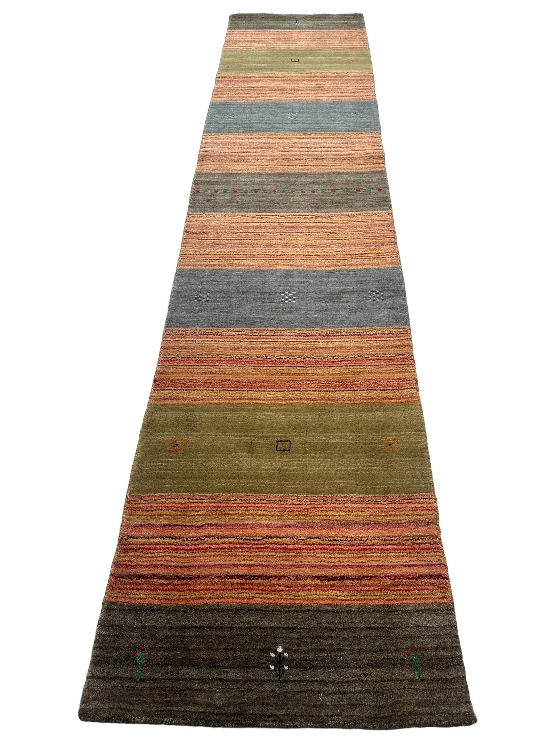 Hand-loomed Indo-Gabbeh Runner Rug 2’7” x 11’4” Rugistan