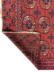 Antique 1920’s Tribal Turkoman Tekke Wedding Rug 3’4” x 4’1” Rugistan