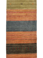 Hand-loomed Indo-Gabbeh Runner Rug 2’7” x 11’4” Rugistan