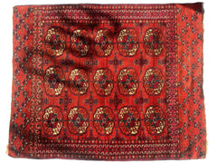 Antique 1920’s Tribal Turkoman Tekke Wedding Rug 3’4” x 4’1” Rugistan