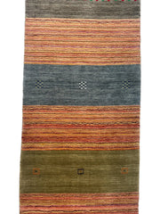 Hand-loomed Indo-Gabbeh Runner Rug 2’7” x 11’4” Rugistan