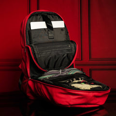 Red Leather Luxury Carry-On Patented Backpack (Only 300 Made)