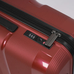 20-inch Red Carry-On Hardcase Roller Luggage with 360° Wheels Sole Premise