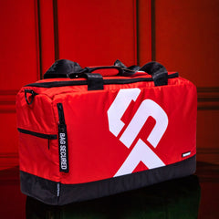 Red Sneaker Duffle Sole Premise