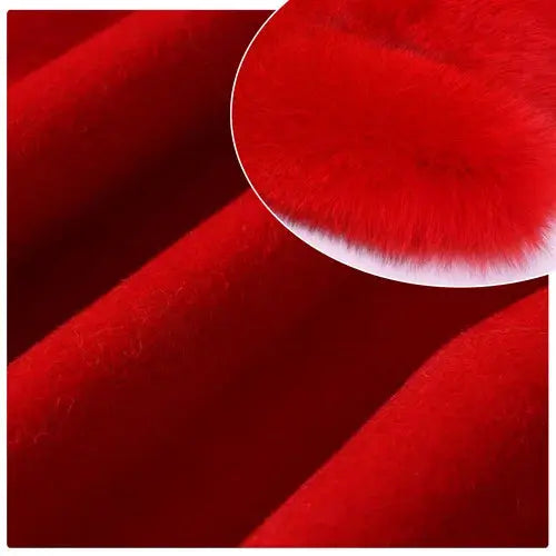 Cashmere jacket with large natural fur collar Family Shopolf