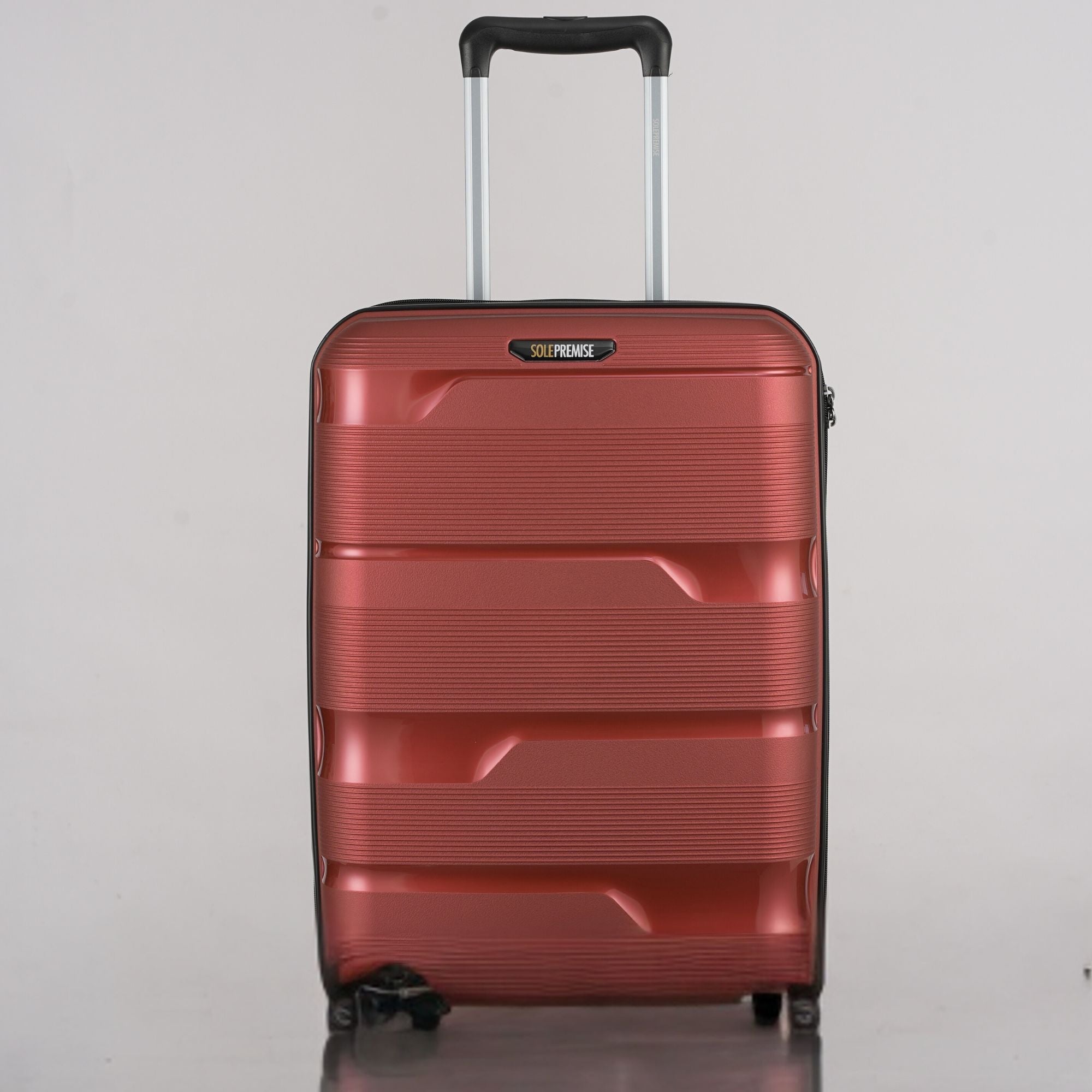20-inch Red Carry-On Hardcase Roller Luggage with 360° Wheels Sole Premise