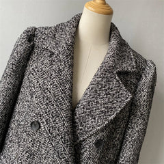 Women's Wool Coat with Long Sleeves
