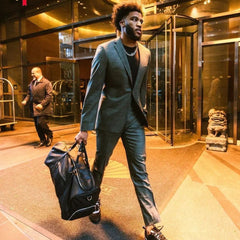 Black Leather Duffle Bag Sole Premise