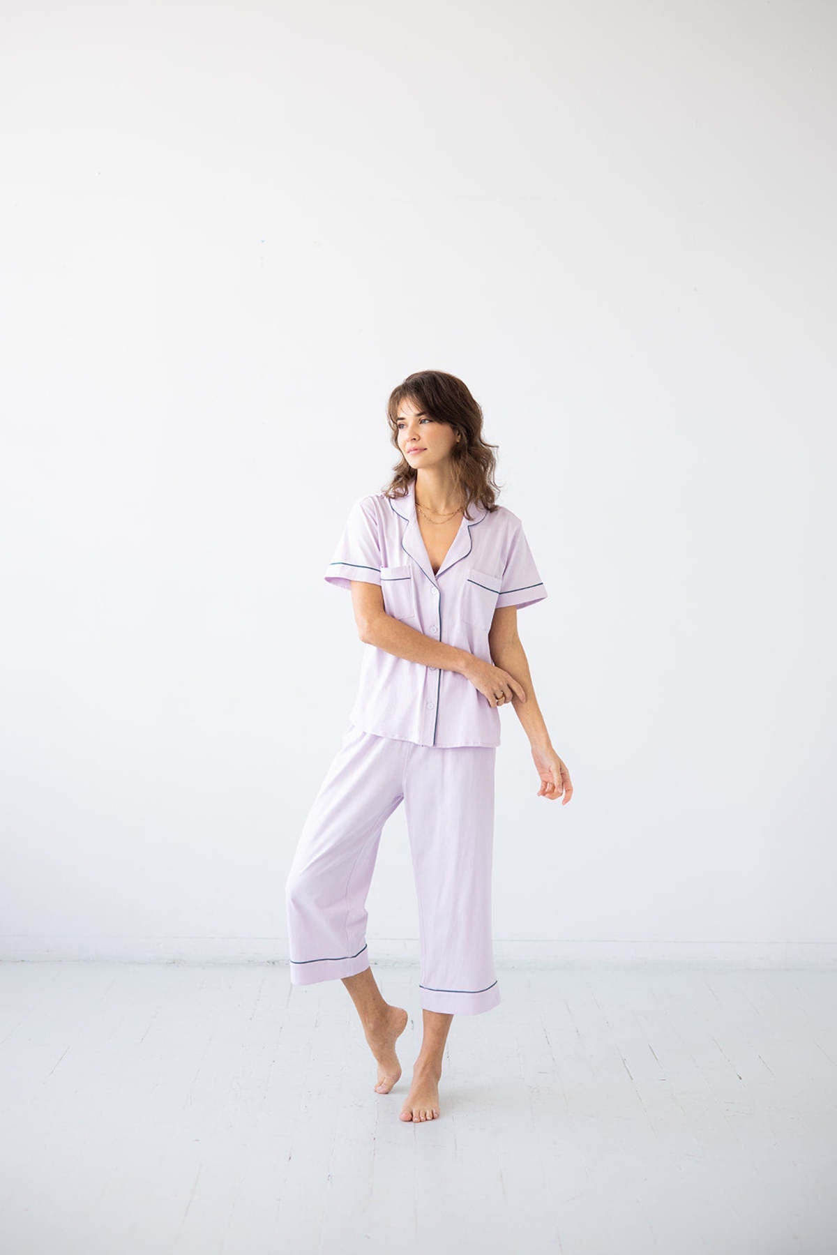 SALUA Classic Capri Pajamas in Pima Cotton Salua Lingerie