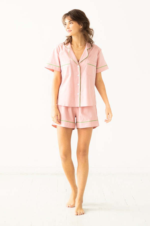 SALUA Classic Shorties Pajamas in Woven Cotton Salua Lingerie