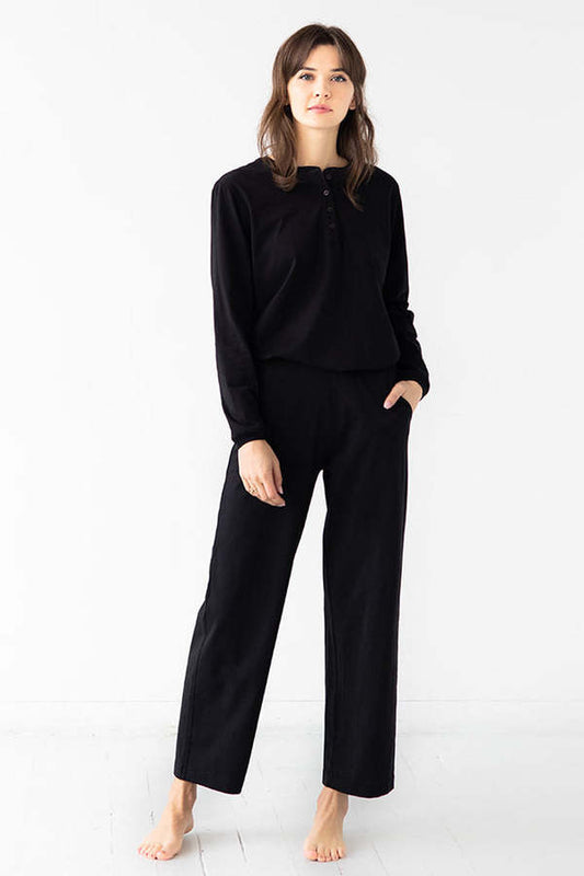 Straight Leg Pants in Pima Cotton Salua Lingerie