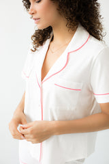 SALUA Classic Luxury Shorties Pajamas in Brushed Pima Cotton Salua Lingerie