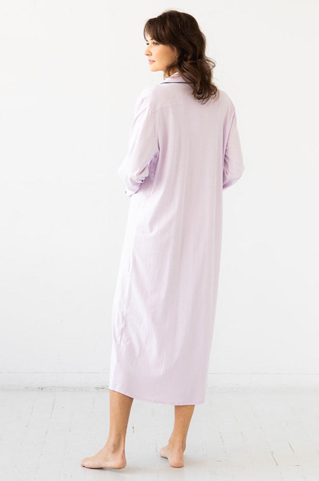 SALUA Sleep Shirt in Pima Cotton - Long Salua Lingerie