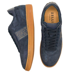 65-400-NVY SHIZZO Signature Leather Sneakers, Navy