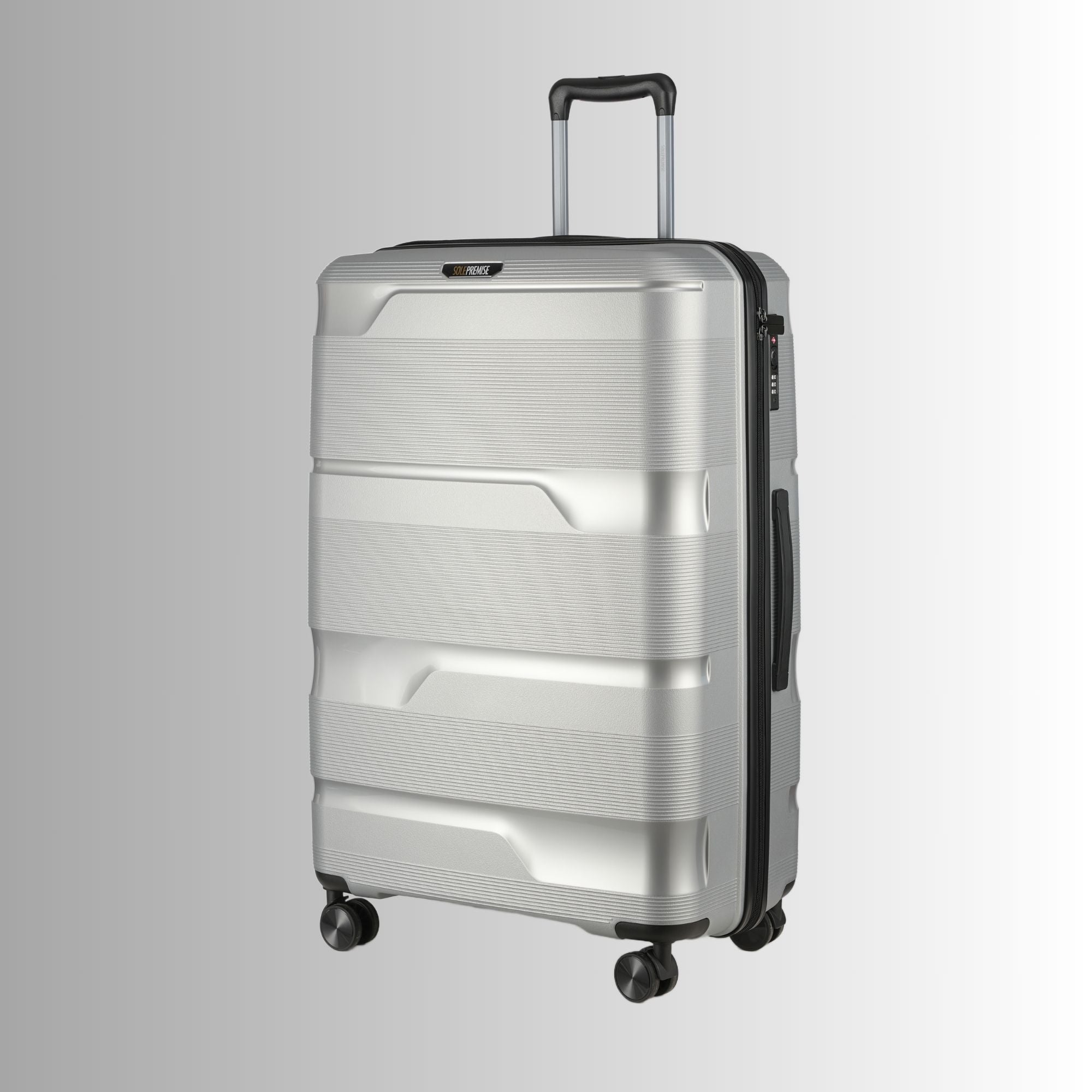 Silver Hardcase Roller Luggage Set (28', 24' and 20') Sole Premise